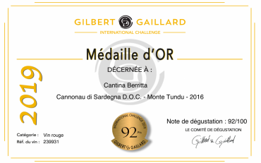 Per la Cantina Berritta ancora quattro medaglie “Gilbert e Gaillard”!